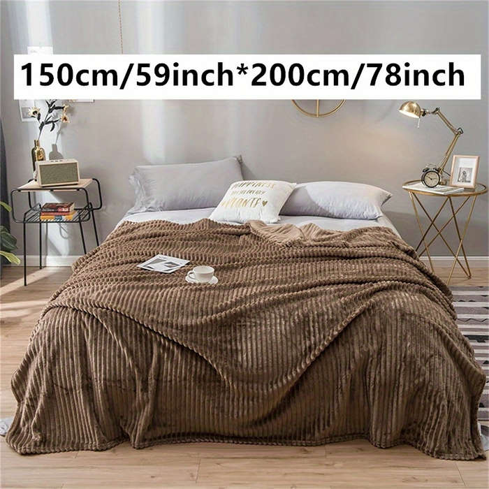 1ps Blanket Color Dark Gray size 200x230cm