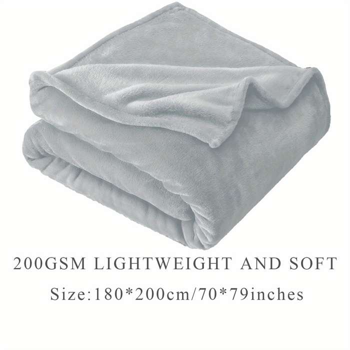 1ps Blanket Color Silvery Gray size 200x230cm