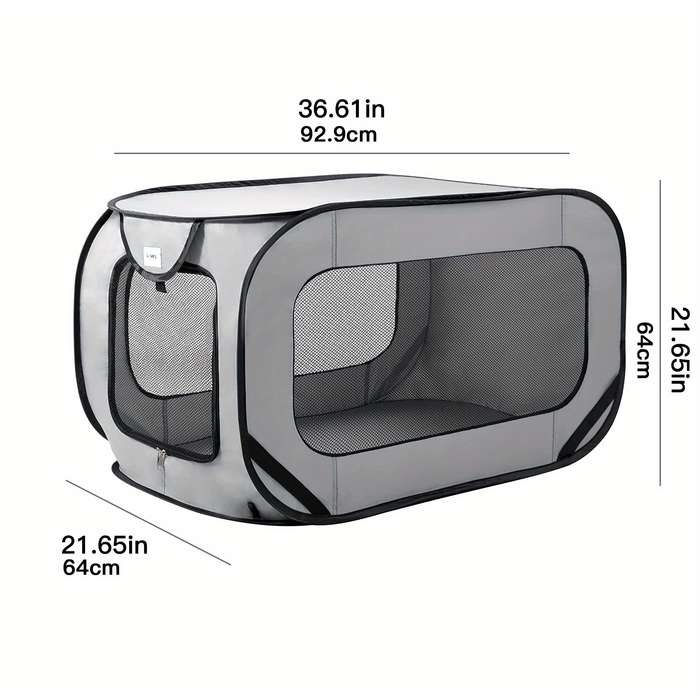 1pc Black Suit size With PVC SleevePet Cage