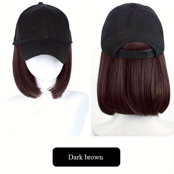 1Pc Black 20.32cm Fashion Design Wig