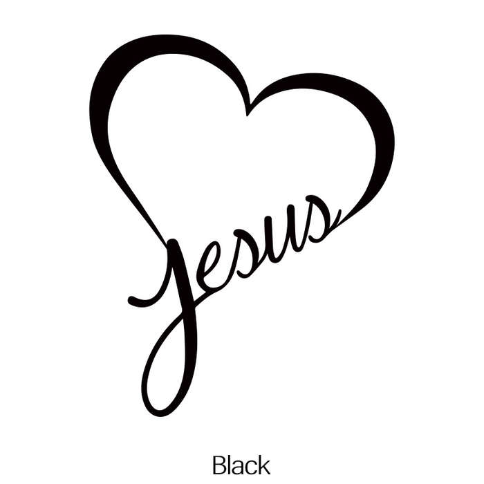 1pc Black Jesus Christian Themed Stickers
