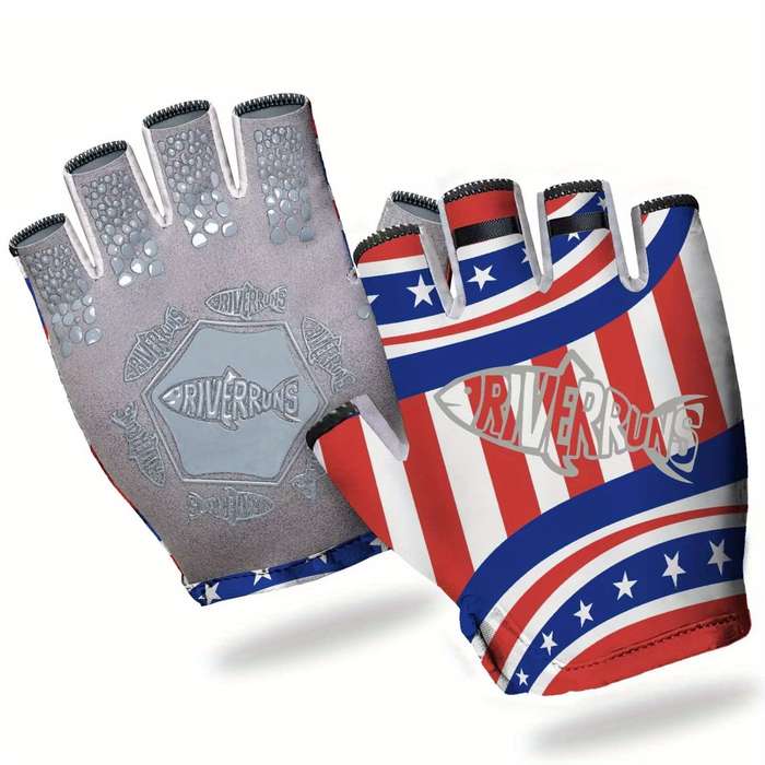 1 Pair Classic USA Flag Size L Outdoor Sports Gloves