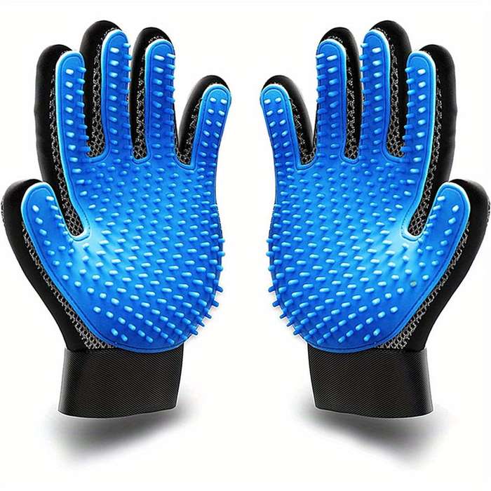 1pc Blue Right HandedPet Comb