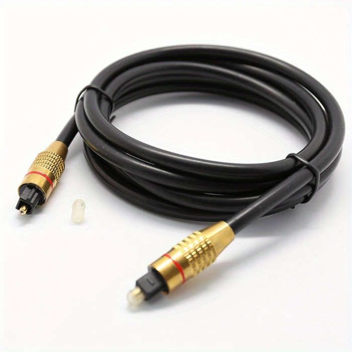 1pc 200CM OD6.0 Spdif Digital Optical Fiber Audio Cable Square Mouth Coaxial TV Amplifier Audio