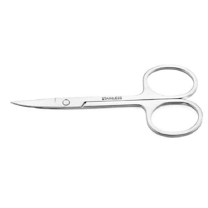 1pc Stainless Steel Eyebrow Trimmer Facial Scissors Unisex Nose Hair and Beard Trimming Shear