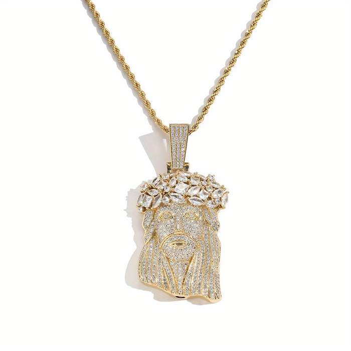 1 Piece Silver Color Jesus Theme Pendant