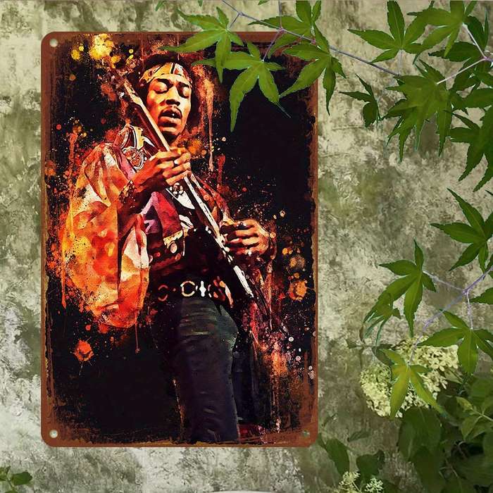 1pc Vintage-Inspired Aluminum Wall Art 20.32x30.48 cm UV Printed Metal Decor for Home Office B