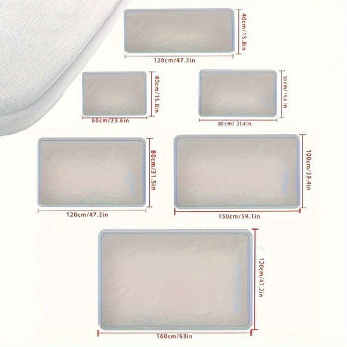 1Pc 19.70x31.50inch 50.01x80.01cm Floor Mat