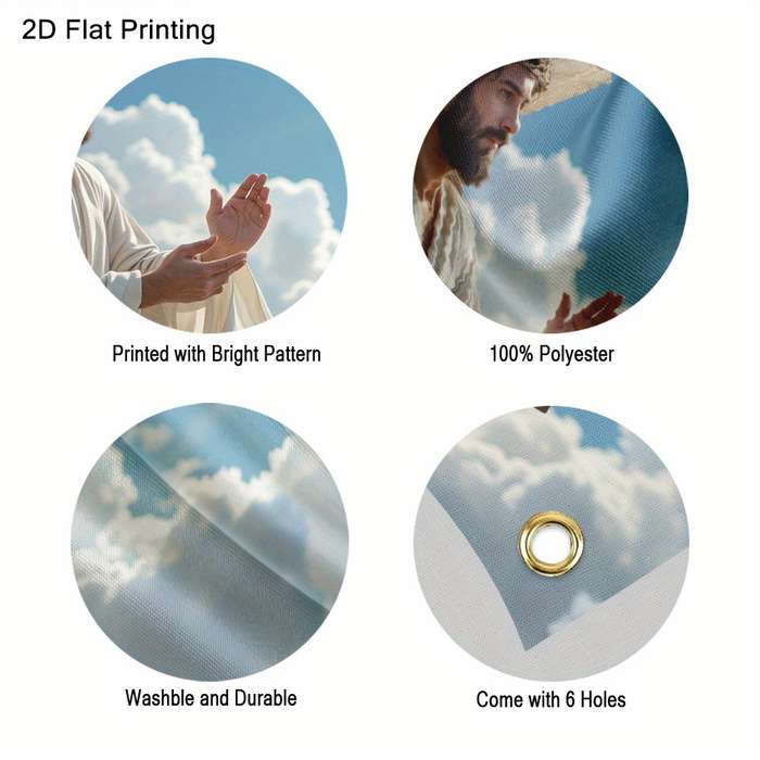 1pc 400x180cm  157x71inch Jesus Christian Themed Stickers