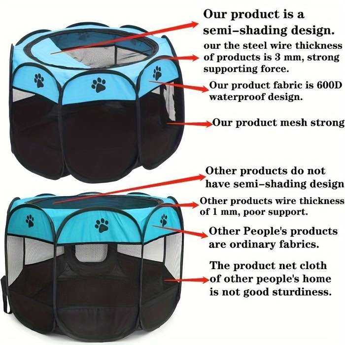 1pc Pink L (114*114*58) + Storage Bag Model XYS0612-12Pet Cage