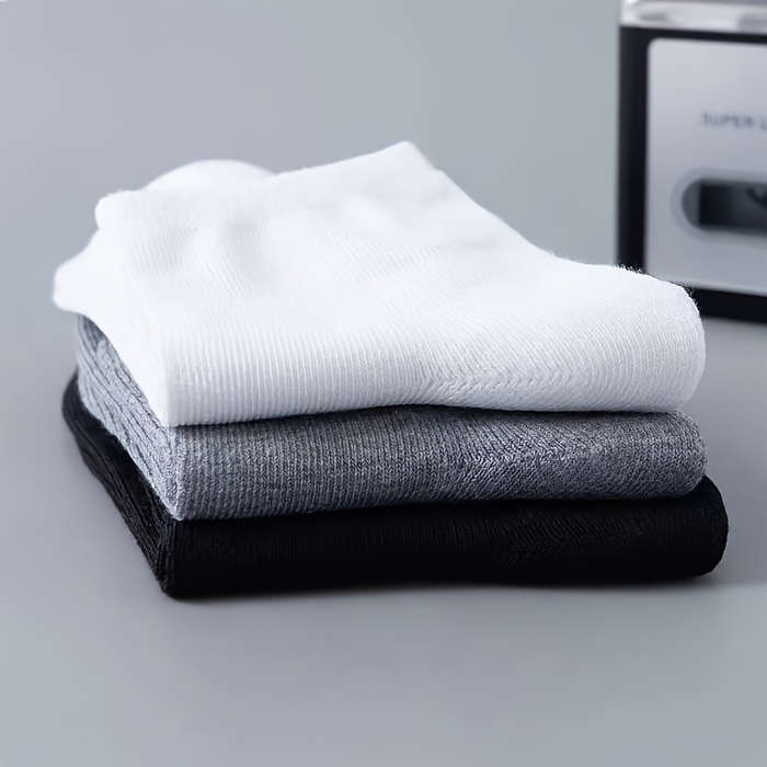 10 Pairs Black One Size High Elastic Socks
