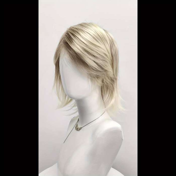 1Pc Golden 25.4cm Fashion Design Wig