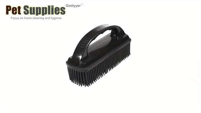 1pc Black ABS Add TPR MaterialPet Comb