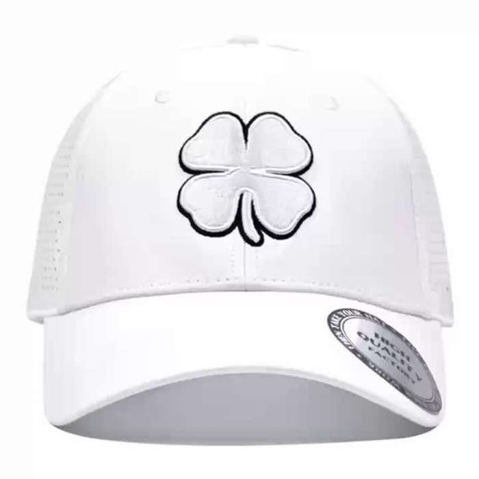 1pc Lucky Life Embroidered Four-Leaf Clover Baseball Cap 100% Polyester Sports Hat for Men and Wom
