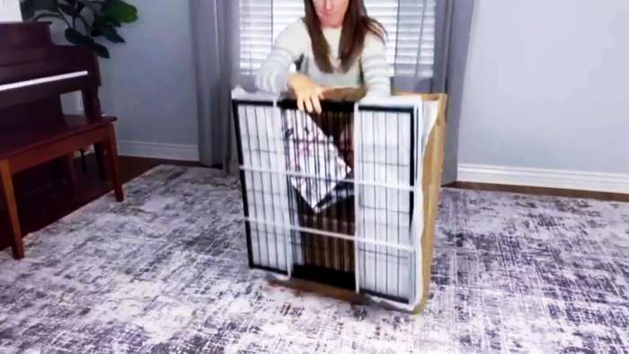 1pc Black Pet Cage