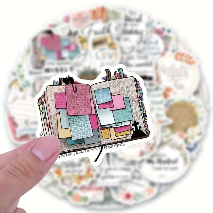 50pcs Jesus Bible Stickers Jesus Christian Themed Stickers