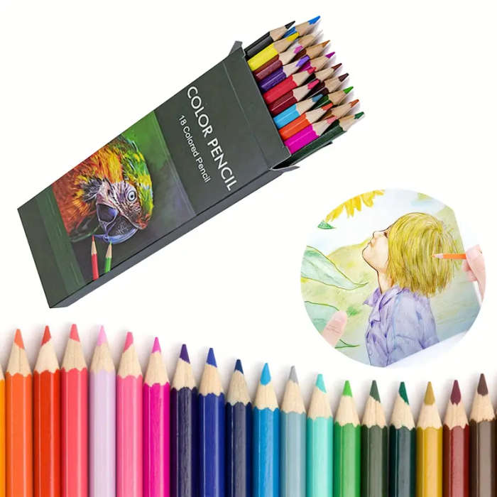 18pcs Colored Pencils Set for Adults Coloring Books with Sketchbook Professional Vibrant Artists