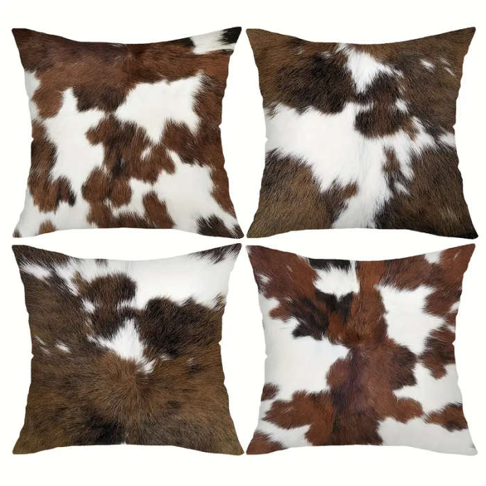 4 Piece, Vintage Look Cushion Cover, Pillow Cover, Room Decor