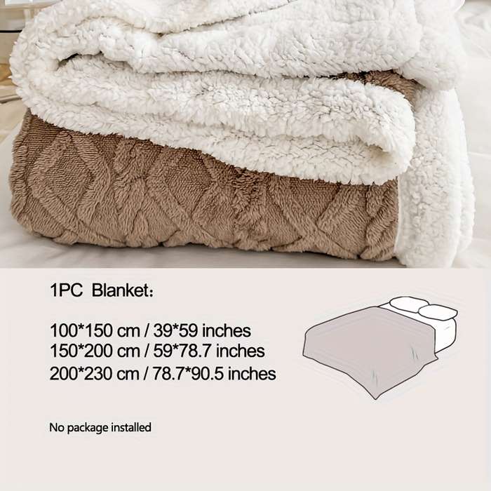 1ps Blanket Color Purple size twin 100cmx150cm