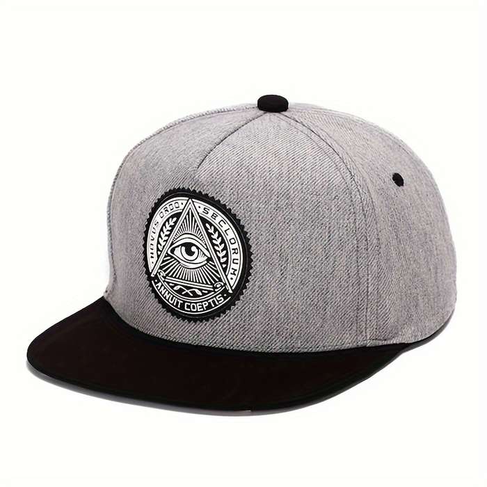 1pc God's Eye Pattern Embroidered Men's Sunshade And Windproof Baseball Cap
