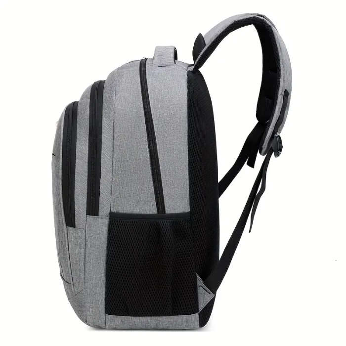 1pc Versatile Nylon Backpack for Men Lightweight Large Capacity for Travel Cycling
