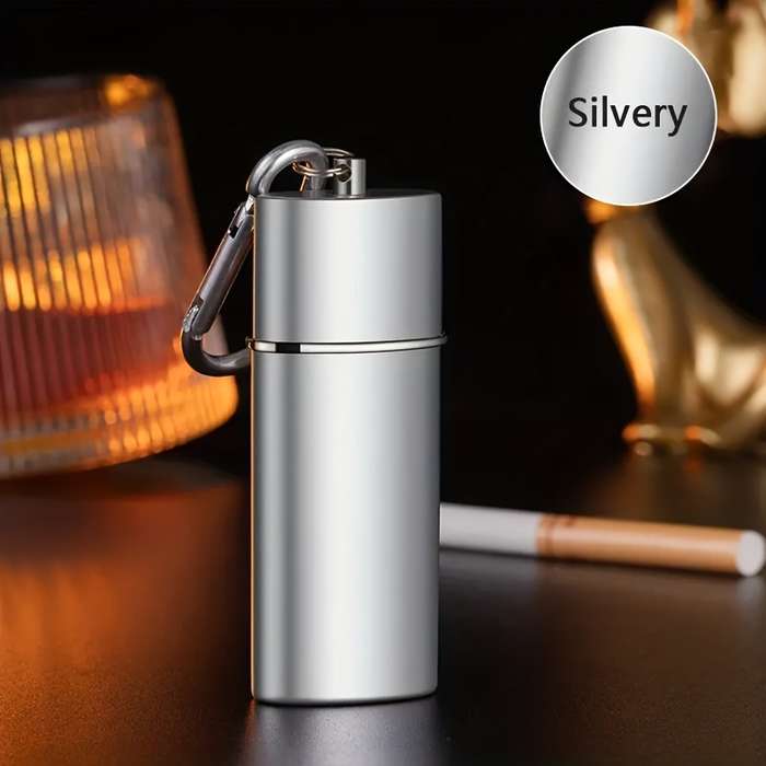 1pc Portable Men's And Women's Ashtray Pendant Key Chain Pocket Ashtray Outdoor Travel Portable Ash