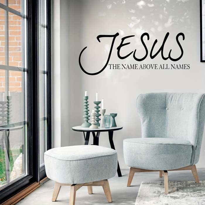 1pc Black Jesus Christian Themed Stickers