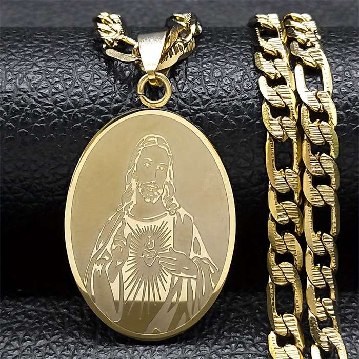 1 Piece Gd Jesus Theme Pendant