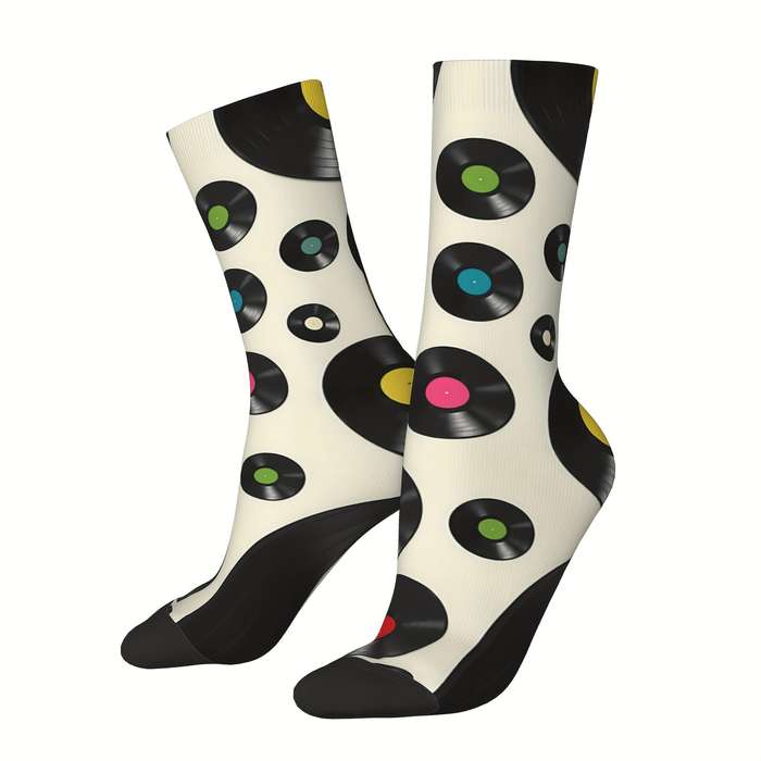 1 Pair Piano Abstract Keys  Socks