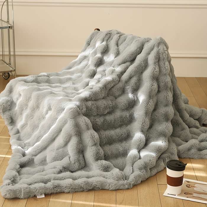 1ps Blanket Color Marble Pattern Purple size 100x150cm 40x60inch