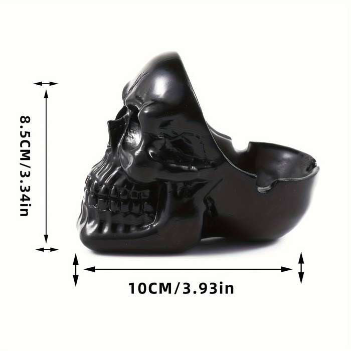 1pc Spooky Skull Ashtray Resin Halloween Decor for Indoor Outdoor Use Perfect for Home Office