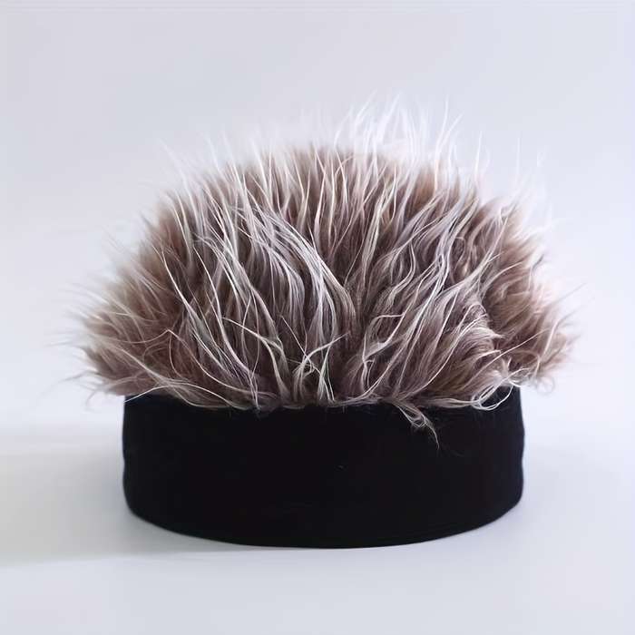 1pc Vintage-Inspired Men's Brimless Hat in Gray White Retro Street Style Performance Access