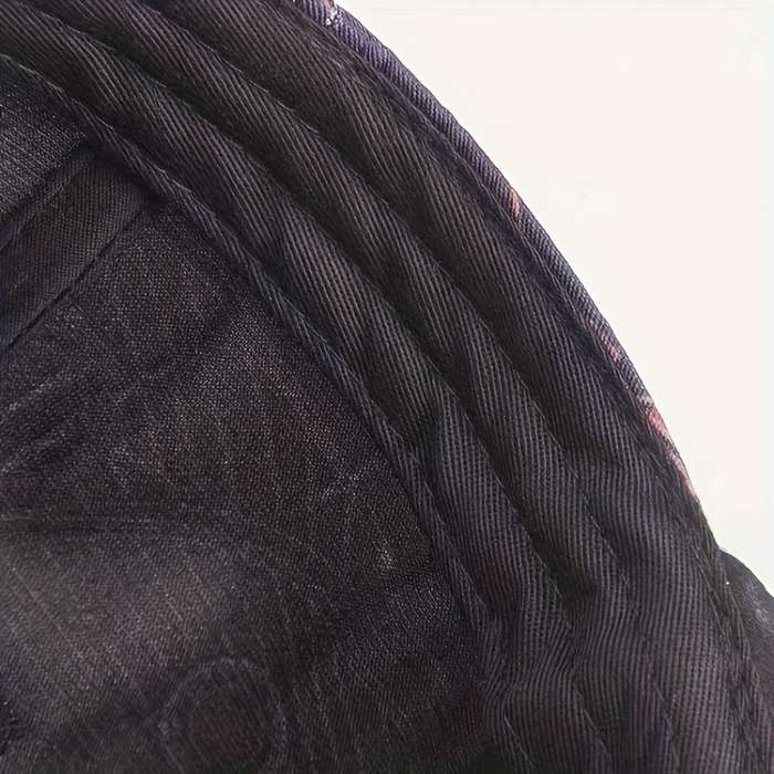 1pc Lightweight Acrylic Snapback Cap for Men Women Vintage Hip Hop Style Purple Geometric