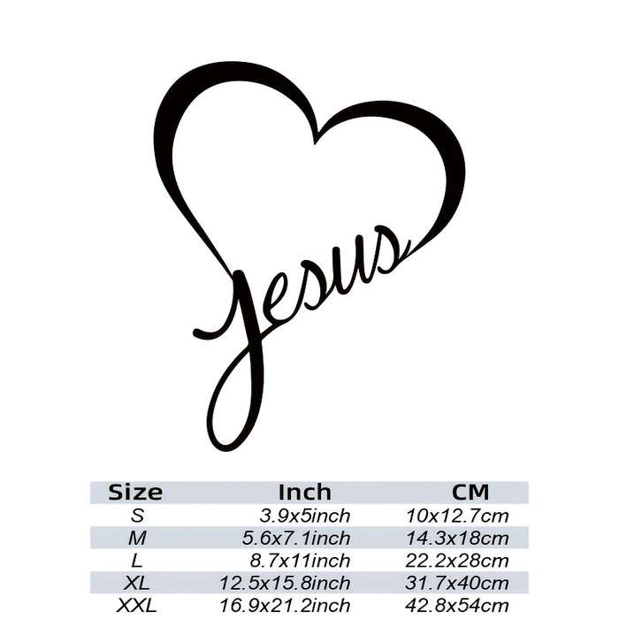 1pc Red Jesus Christian Themed Stickers