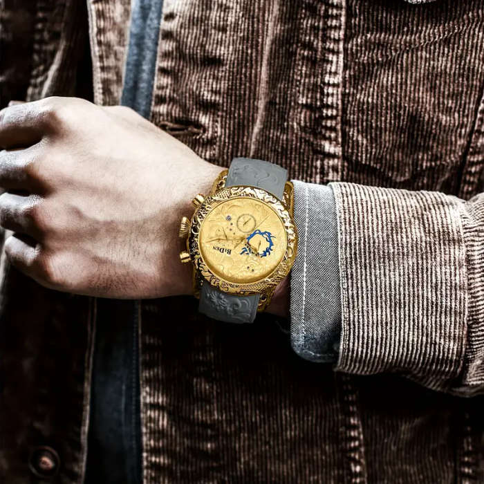 Men's Fashion Black Dragon Designer Watch