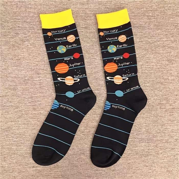 1 Pair Mixed Color One Size Socks