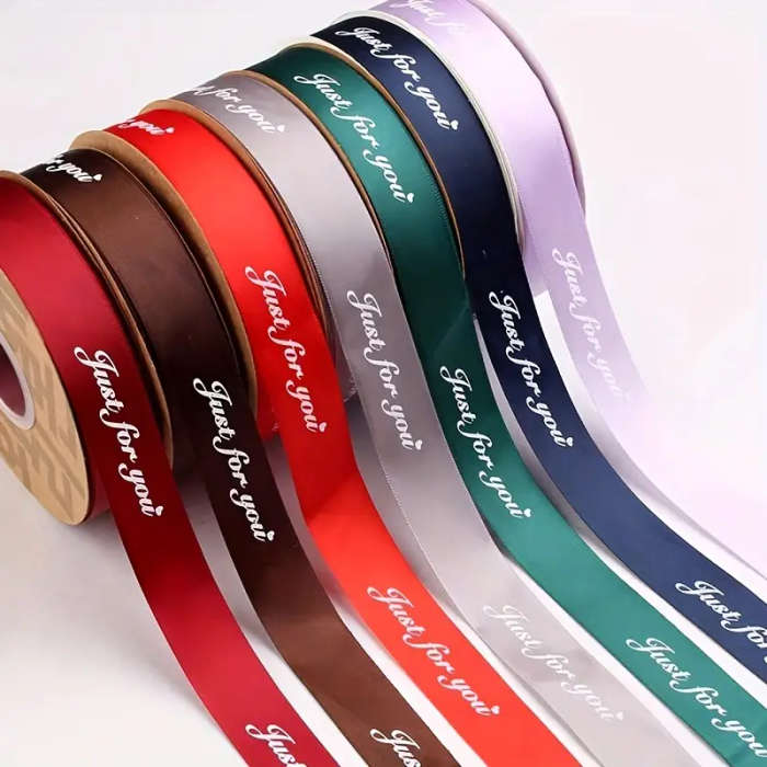 1 Roll Of 5m/196.85in Ribbon Red