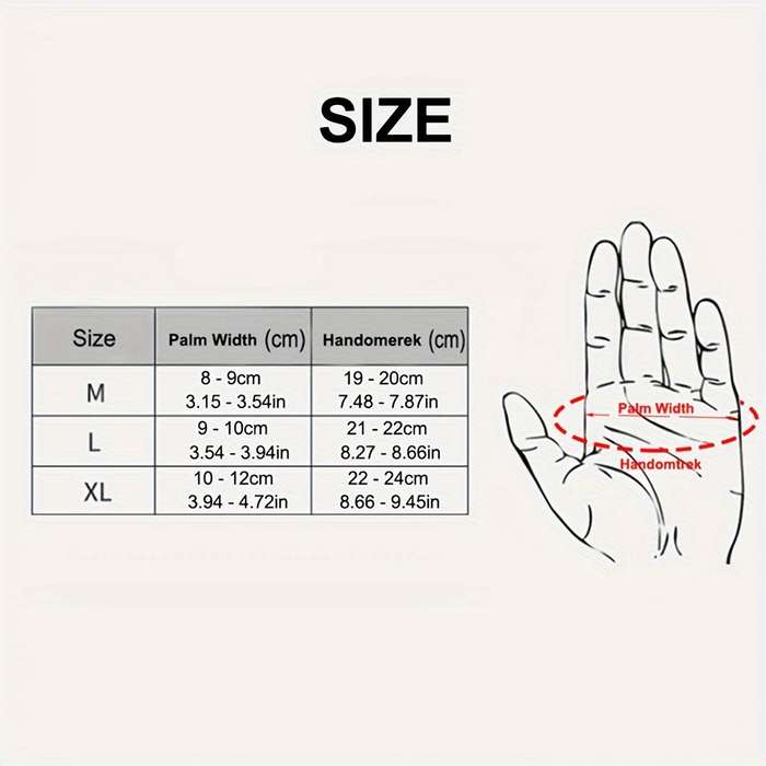 1 Pair Black Size L Outdoor Sports Gloves