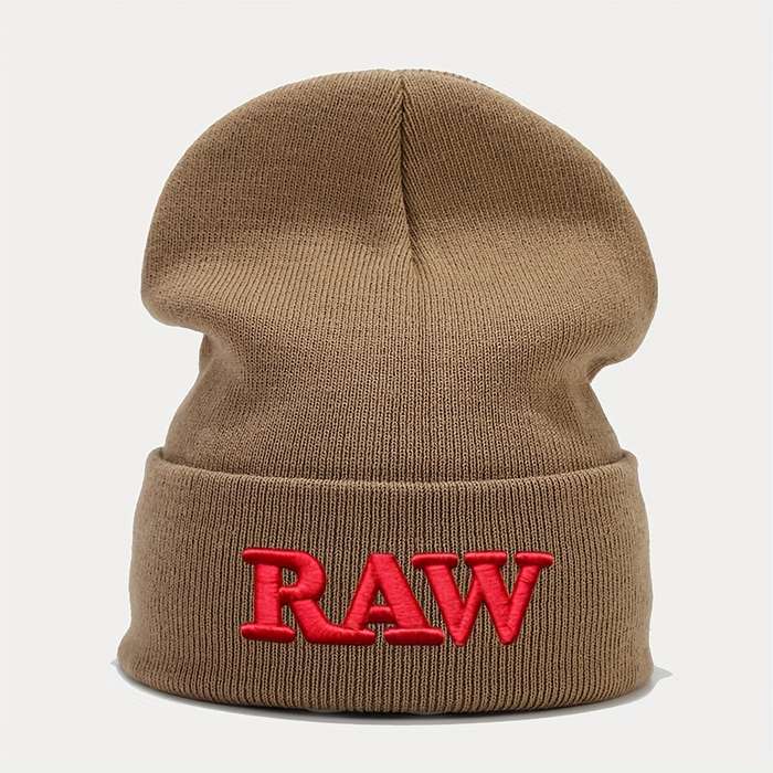 1pc RAW Embroidered Beanie Ideal Choice For Gifts