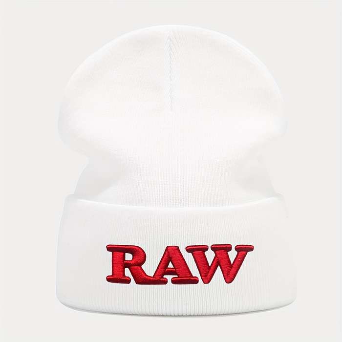 1pc RAW Embroidered Beanie Ideal Choice For Gifts