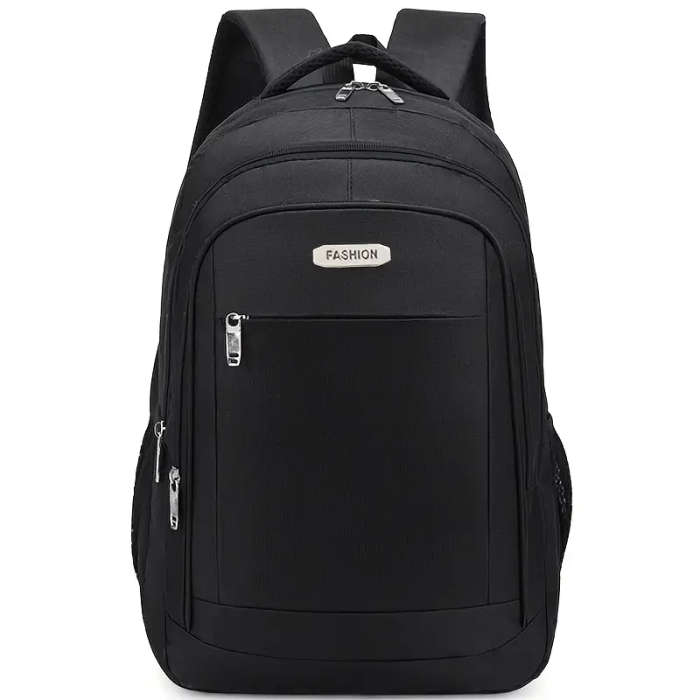1pc Versatile Nylon Backpack for Men Lightweight Large Capacity for Travel Cycling