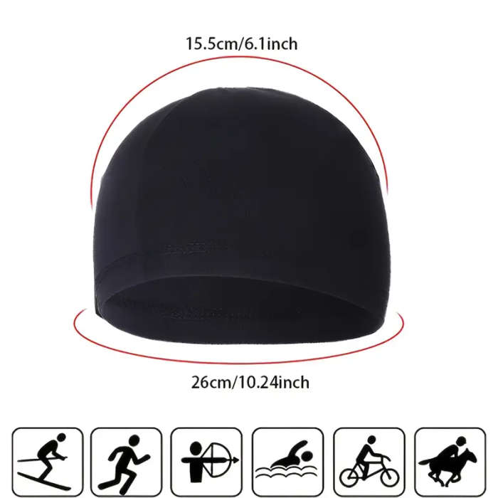 1pc Cooling Skull Cap Helmet Liner Sweat Wicking Cycling Running Hat for Men Women Color sent random