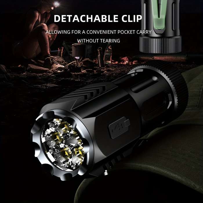 1PC Black Flashlight