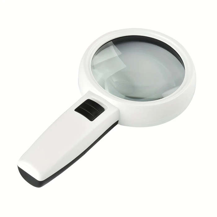 1pc 30X 9.5cm 3 LED Light Magnifying Glass Lens Mini Pocket Handheld Microscope Jewelry Loupe