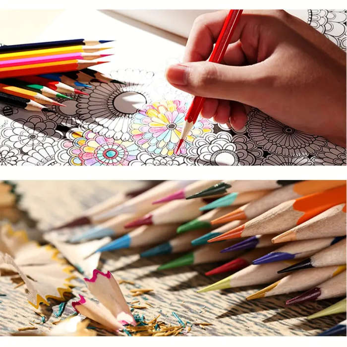36pcs Colored Pencils Set for Adults Coloring Books with Sketchbook Professional Vibrant Artists