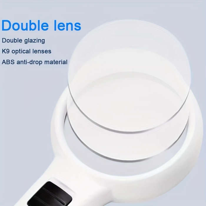 1pc 30X 9.5cm 3 LED Light Magnifying Glass Lens Mini Pocket Handheld Microscope Jewelry Loupe