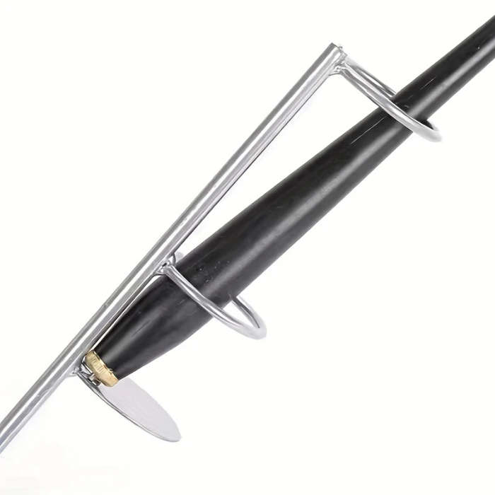1pc Blue Iron Fishing Rod Holder Bracket Shelf Durable Metal Stand for Anglers Secure Sturdy Fish Ro