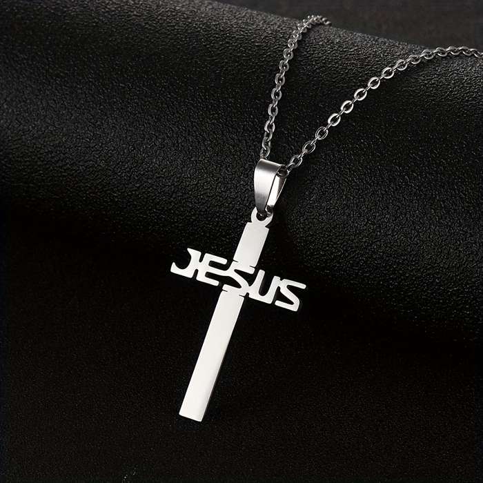 1 Piece Golden Jesus Theme Pendant