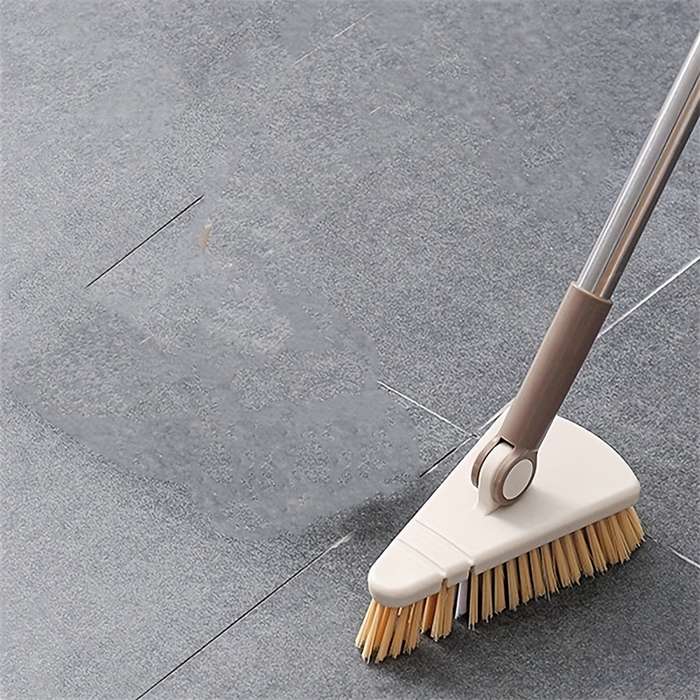 1pc Floor Scrub Brush Shower Scrubber Cleaning Bath Tub And Tile Scrubber Brush Long Handle Det