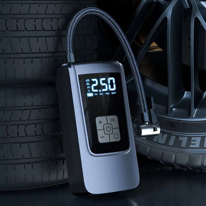 1pc Air Compressor Pump Inflator Car Portable Digital Air Compressor Cordless Car Tire Pump Suitable